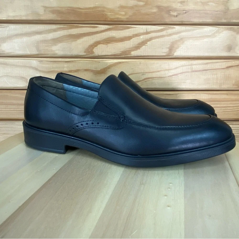 JOHNSTON & MURPHY MADDOX XC4 Men’s 9 US Slip-on WP Loafers Black Leather Shoes